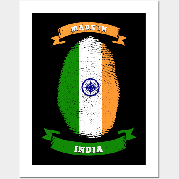 MADE IN INDIA FINGERPRINT Birthday Wall Art by G33KT33S